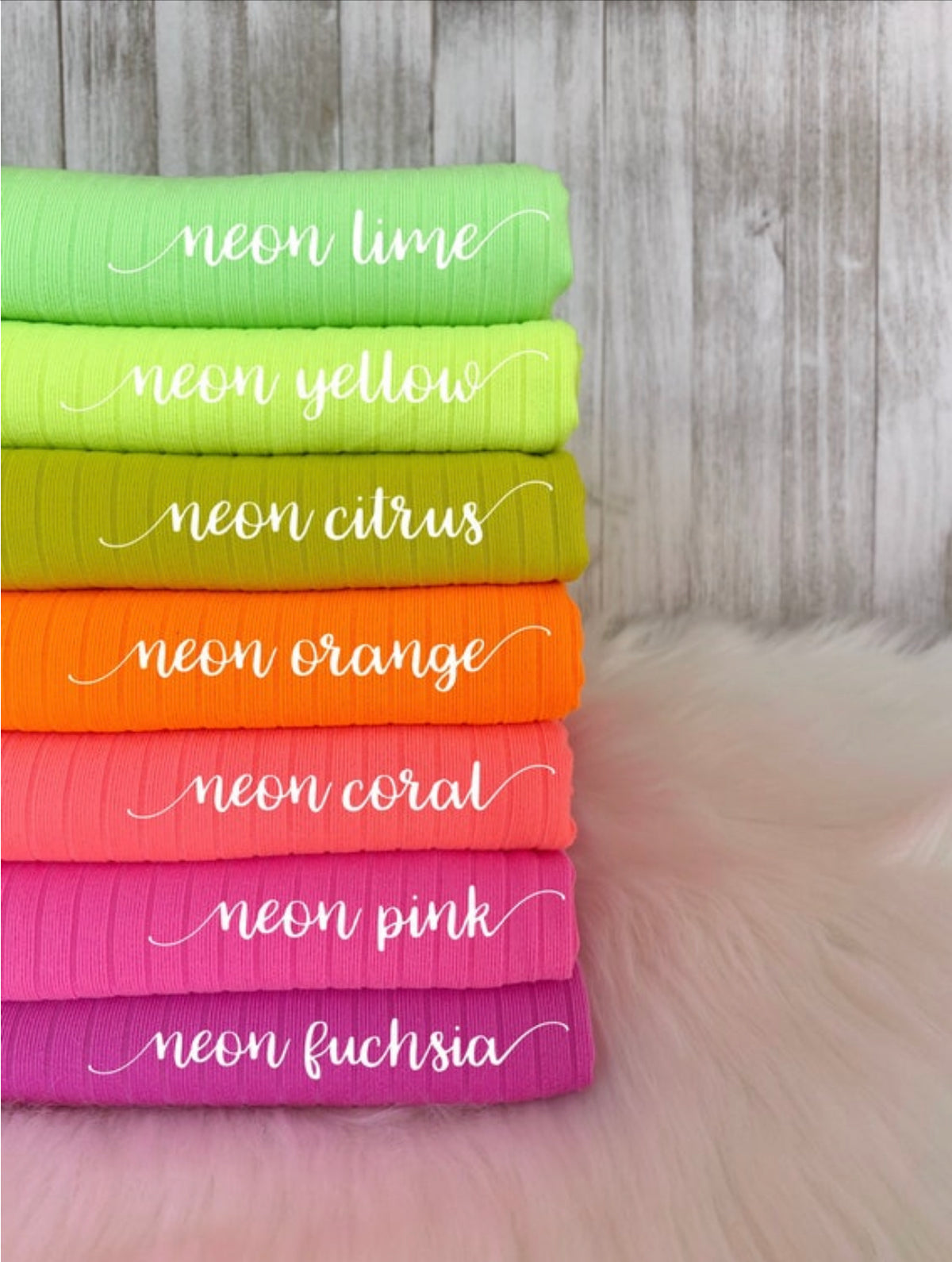 Brushed knit 8x2
