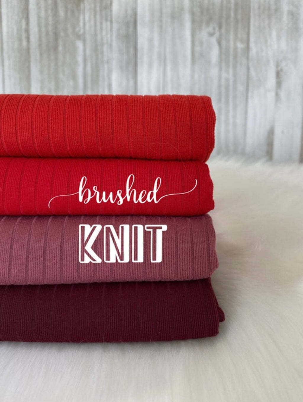 Brushed knit 8x2