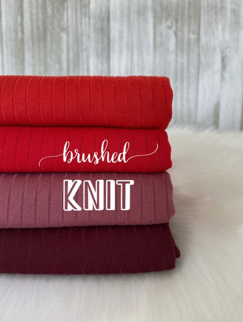 Brushed knit 8x2