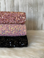 Velvet sequin BLACK