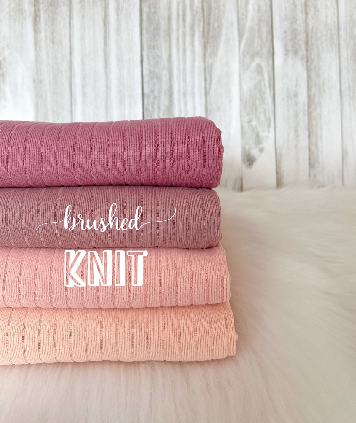 Brushed knit 8x2