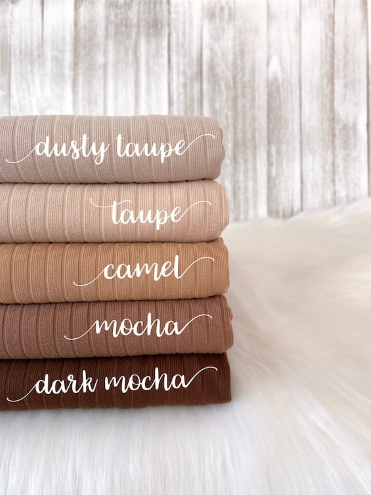 Brushed knit 8x2