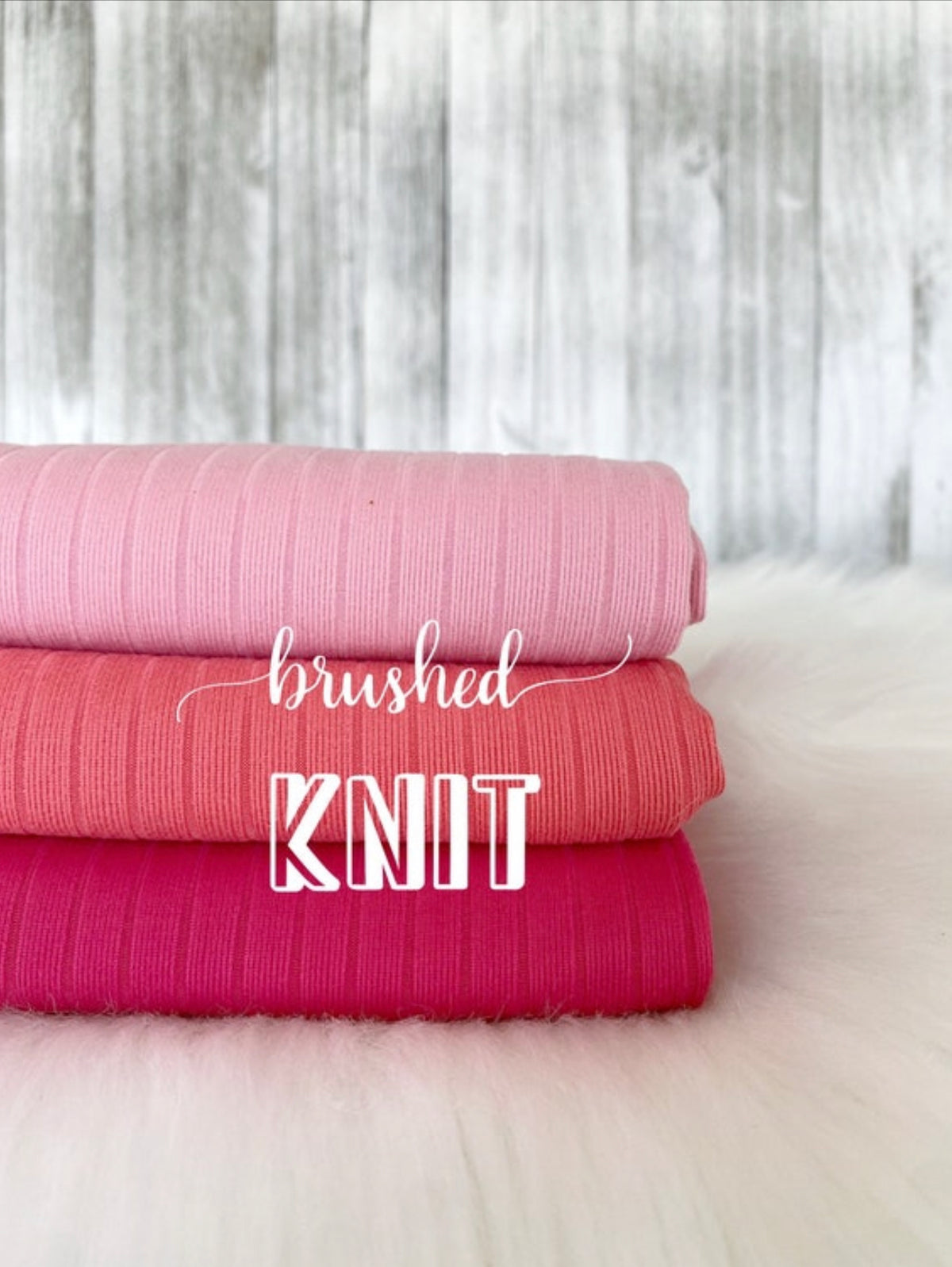 Brushed knit 8x2