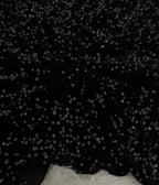 Velvet sequin BLACK