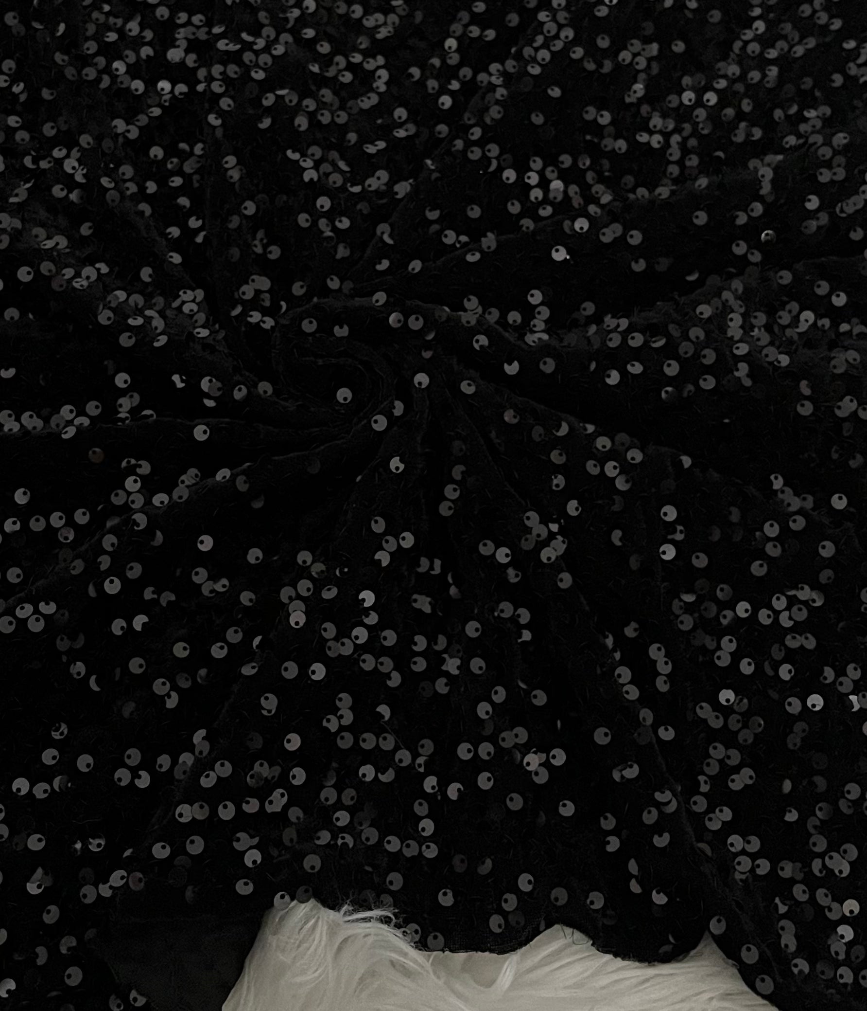 Velvet sequin BLACK