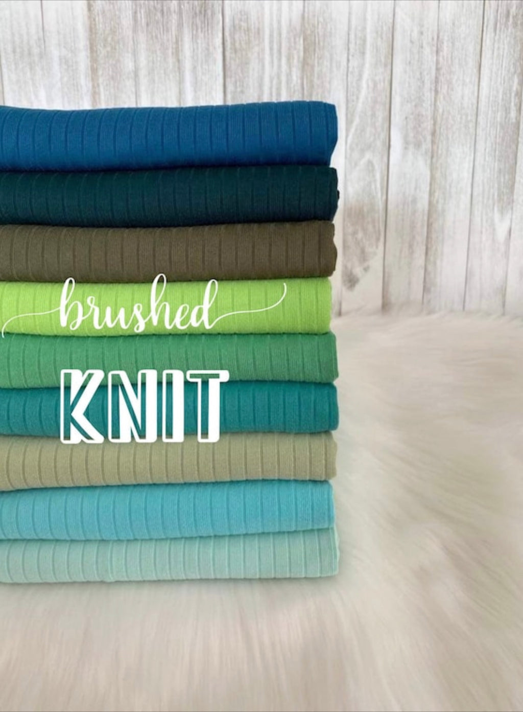 Brushed knit 8x2