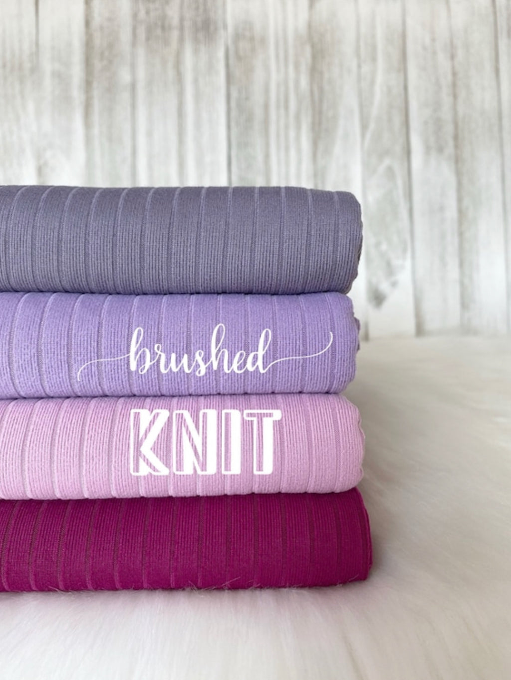 Brushed knit 8x2